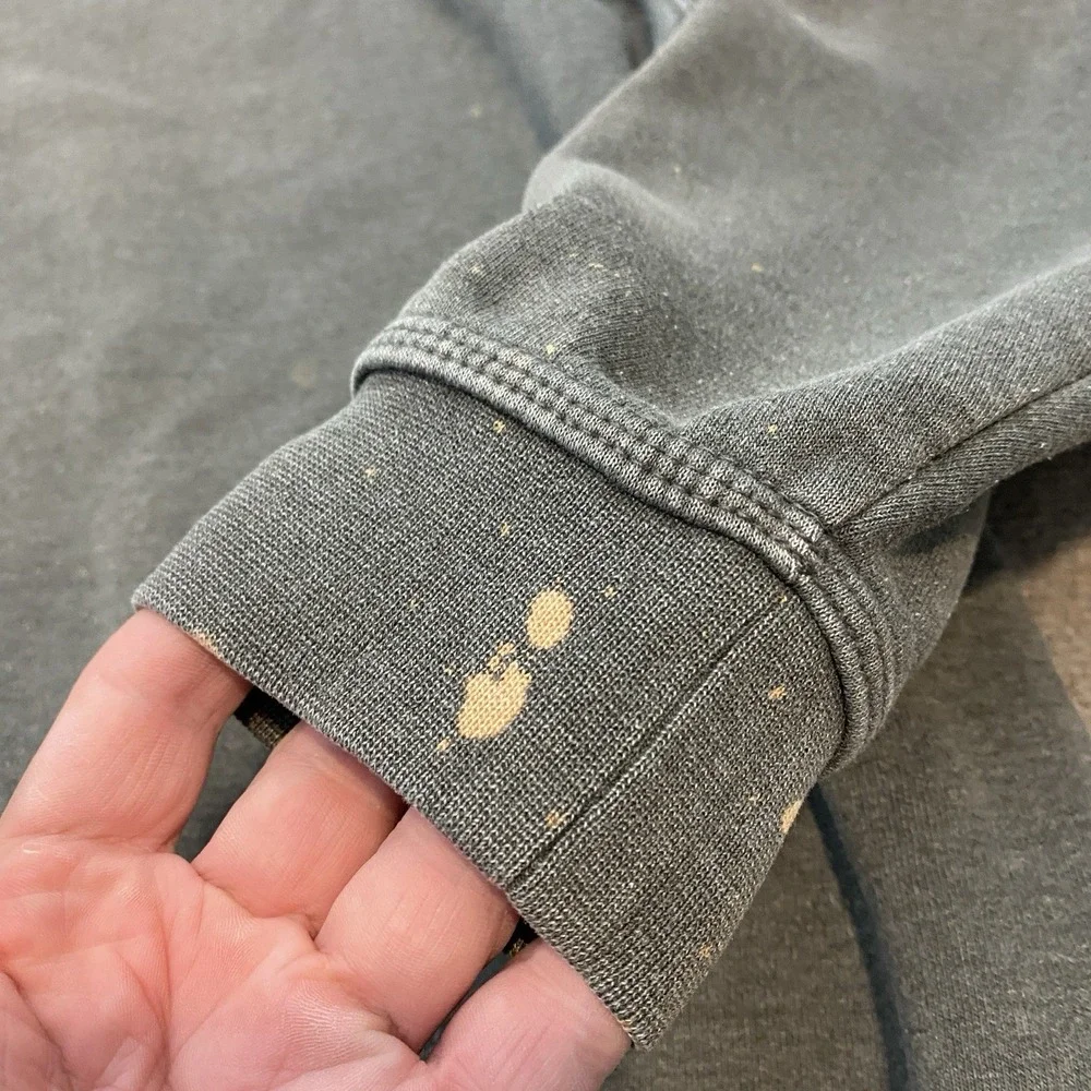 Vtg Carhartt Mens Size XL Crazy Faded Gray‎ Sweatshirt K124 Grunge Streetwear
